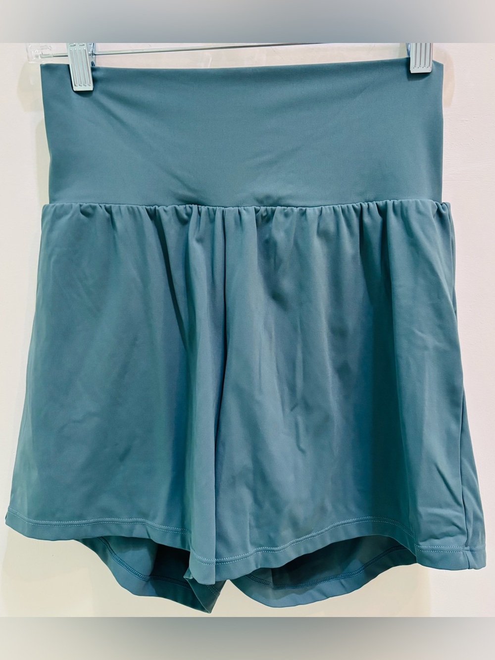 HALARA Teal High-Waist Athletic Short with Built-In Liner